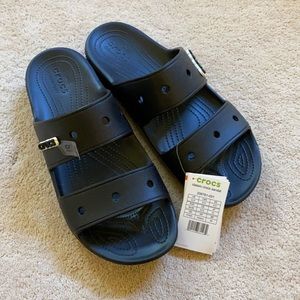 NWOT Black Classic Croc Sandal